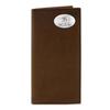 NCAA Alabama Crimson Tide Light Brown Crazyhorse Leather Roper Concho Wallet, One Size by ZEP-PRO view 1