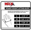 MRX Adjustable Weight Lifting Gloves Fingerless Gloves for Women, Reinforced Palm and Secure Closure, Leather Hand Protection Gear for Gym, Training and Exercise view 2
