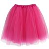 Adult Size 3-Layer Tutu Skirt - Princess Costume Ballet Party Warrior Dash/Run (Hot Pink),One Size