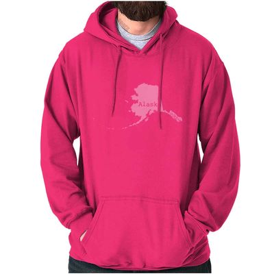 Classic Teaze Home State Alaska Shape Local Pride Hoodie Sweatshirt Women Men Heliconia