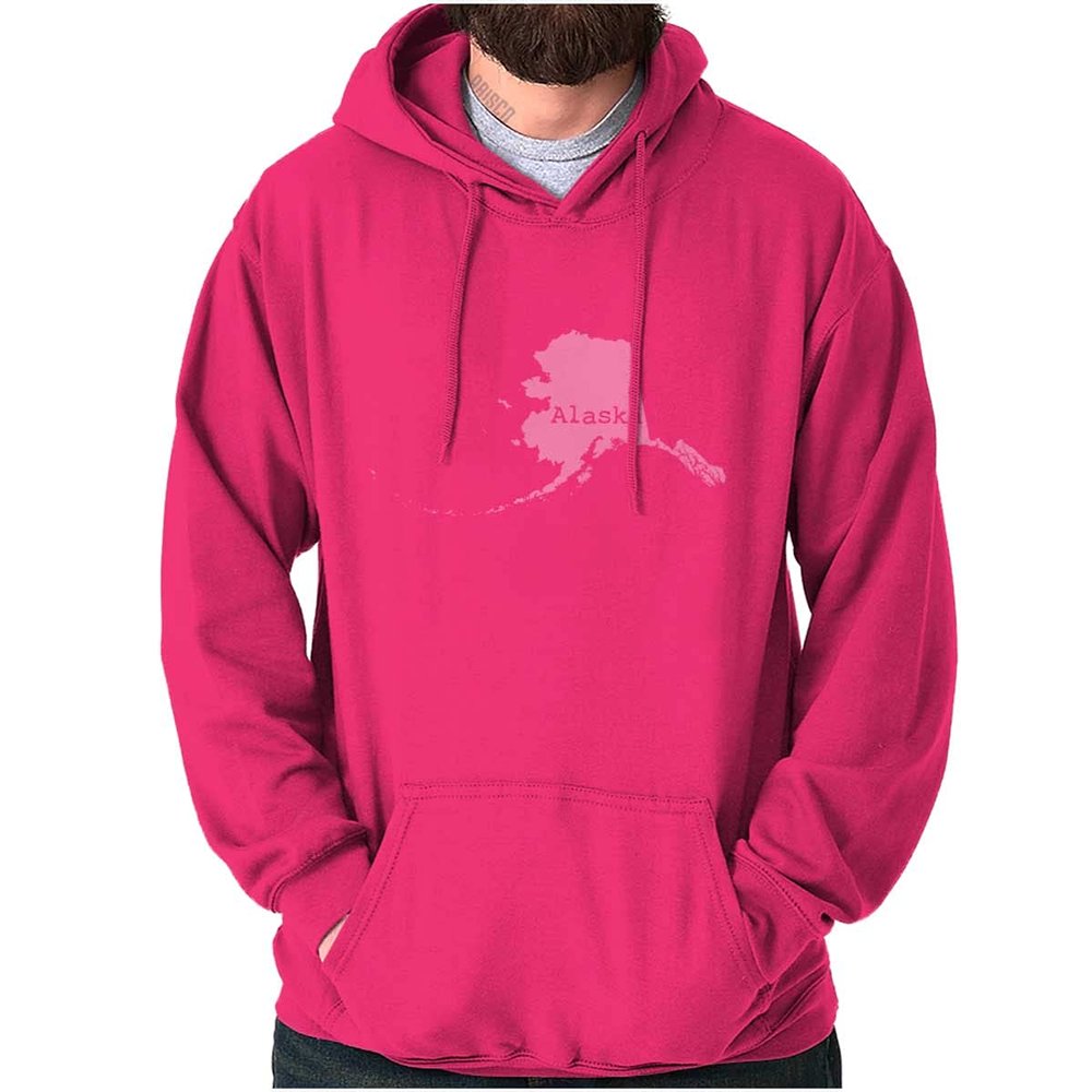 Classic Teaze Home State Alaska Shape Local Pride Hoodie Sweatshirt Women Men Heliconia