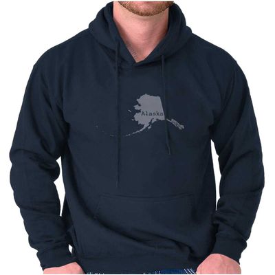 Classic Teaze Home State Alaska Shape Local Pride Hoodie Sweatshirt Women Men Navy