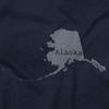 Classic Teaze Home State Alaska Shape Local Pride Hoodie Sweatshirt Women Men Navy view 2