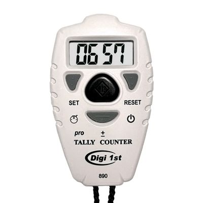 Digi 1st TC-890 Digital Tally Counter, Electronic Up Down Clicker Counter, Add/Subtract People Counter, Handheld Pitch Counter for Golf, Lap & Knitting (1-Pack)