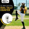 Digi 1st TC-895 Digital Dual Tally Counter, Electronic Up Down Clicker Counter, Add/Subtract People Counter, Handheld Pitch Counter for Golf, Lap & Sports Games view 2