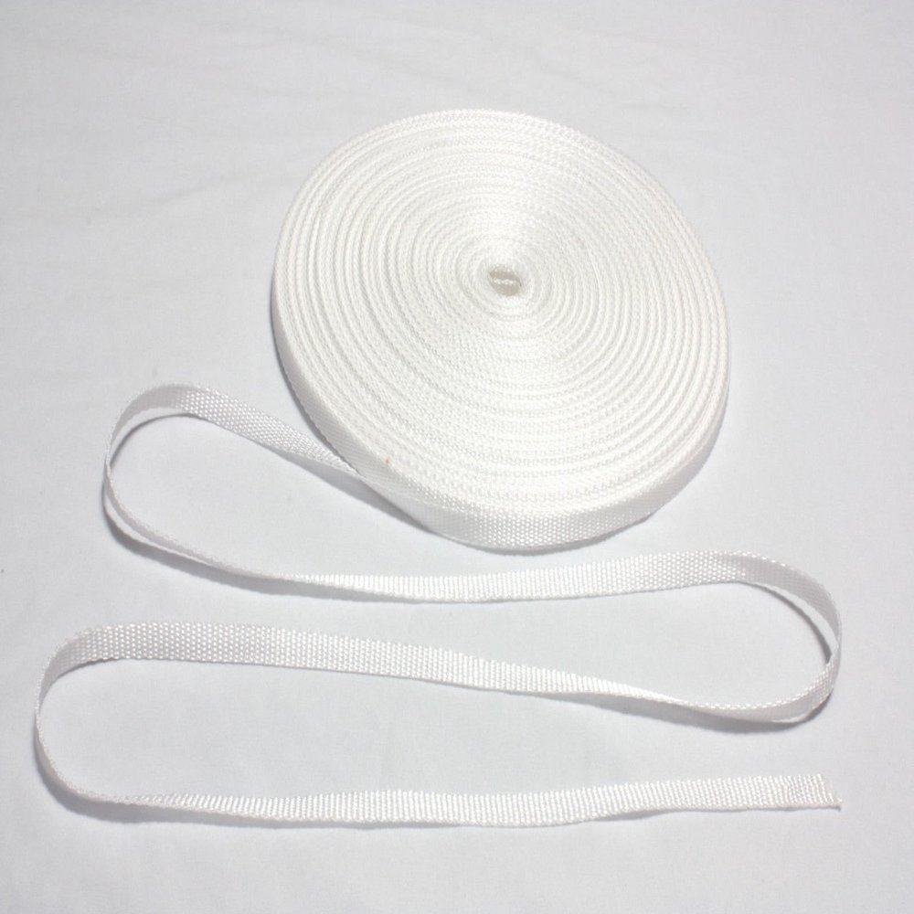 3/8"(10mm) White Nylon Webbing,Fabric Supplies Lots (3 Yard)