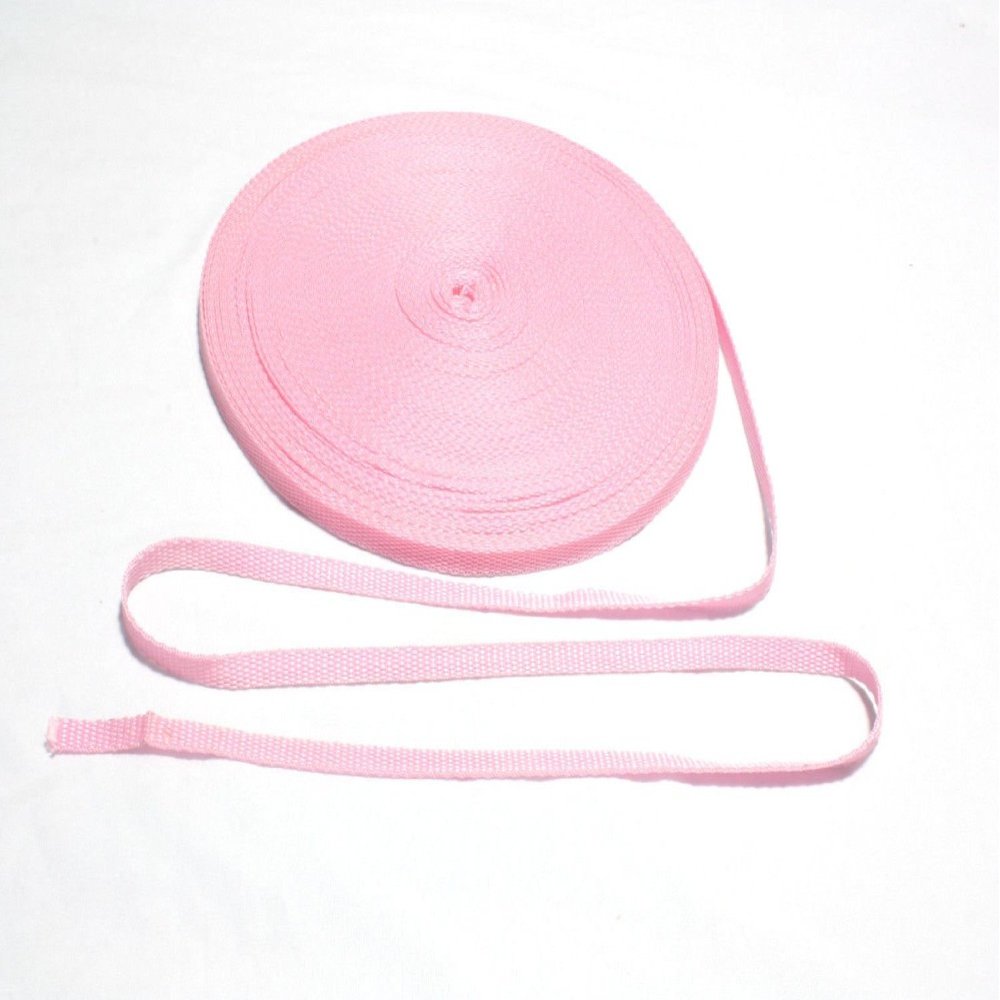 3/8"(10mm) Pink Nylon Webbing,Fabric Supplies Lots (10 Yard)