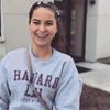 Customized Girl Harvard Law Just Kidding Crewneck Sweatshirt - Gildan Unisex Athletic Heather view 3