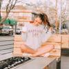 Customized Girl Harvard Law Just Kidding Sweatshirt Crewneck Harvard Sweatshirt - Gildan Unisex Crewneck Sweatshirt Athletic Heather view 4