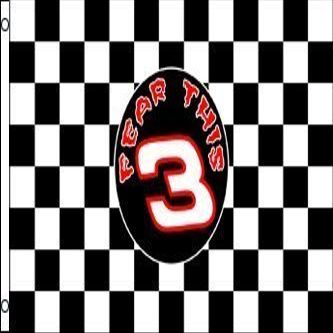 3'x5' FEAR THIS #3 Dale Earnhardt Checkered Flag by NoveltyFlags