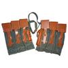 warreplica German WWII MP44 Magazine Pouch Set Reproduction in Web and Leather, Durable Design for Collectors, reenactors, and Display. view 1