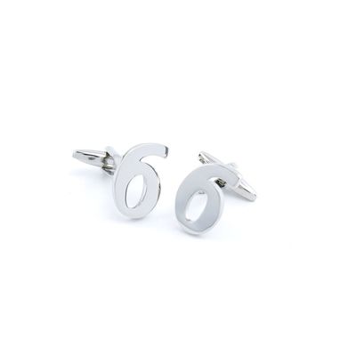 2 Pairs Men Boy Jewelry Cufflinks Cuff Links Party Favors Gift Wedding 86523 Silver Number 6