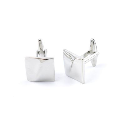 2 Pairs Men Boy Jewelry Cufflinks Cuff Links Party Favors Gift Wedding KK046 Silver Protruding