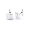 2 Pairs Men Boy Jewelry Cufflinks Cuff Links Party Favors Gift Wedding KK046 Silver Protruding view 1