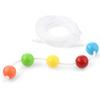 Brock String, Vision Convergence Insufficiency Training Tool for Eye Muscle Strengthening, Focus Exercise and Agility, 6 Ft with 5 Beads, White view 1