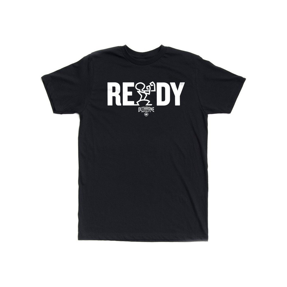 DETHRONE - Ready Text T-Shirt - Men's - Black - 2X