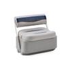 DeckMate Complete Classic Swingback Pontoon Seat and Base (Gray/Blue/Charcoal) view 1