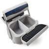 DeckMate Complete Classic Swingback Pontoon Seat and Base (Gray/Blue/Charcoal) view 2