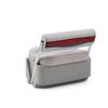 DeckMate Complete Classic Swingback Pontoon Seat and Base (Gray/Red/Charcoal) view 2