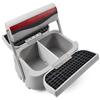 DeckMate Complete Classic Swingback Pontoon Seat and Base (Gray/Red/Charcoal) view 3