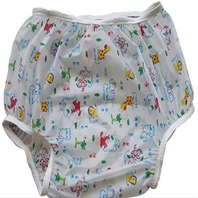 Baby Pants Jungle Friends Nursery Print Adult Pullon Plastic Pants - 3XLarge