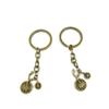 20 Pieces Antique Bronze Keychain Key Chain Tags Keyring Ring Jewelry Making Charms Supplies KC0156 Bicycle Bike view 1