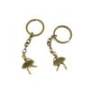 20 Pieces Antique Bronze Keychain Key Chain Tags Keyring Ring Jewelry Making Charms Supplies KC0161 Ballet Dancer view 1