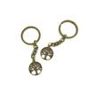 1 Pieces Antique Bronze Keychain Key Chain Tags Keyring Ring Jewelry Making Charms Supplies KC0513 Tree Oak view 1