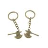 2 Pieces Antique Bronze Keychain Key Chain Tags Keyring Ring Jewelry Making Charms Supplies KC0520 Lucky Axe view 1