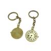 2 Pieces Antique Bronze Keychain Key Chain Tags Keyring Ring Jewelry Making Charms Supplies KC0313 Pocket Watch view 1