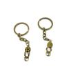 1 Pieces Antique Bronze Keychain Key Chain Tags Keyring Ring Jewelry Making Charms Supplies KC0325 Slippers view 1