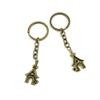 20 Pieces Antique Bronze Keychain Key Chain Tags Keyring Ring Jewelry Making Charms Supplies KC0873 Doghouse view 1