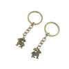 2 Pieces Antique Bronze Keychain Key Chain Tags Keyring Ring Jewelry Making Charms Supplies KC0919 Aries Sheep view 1