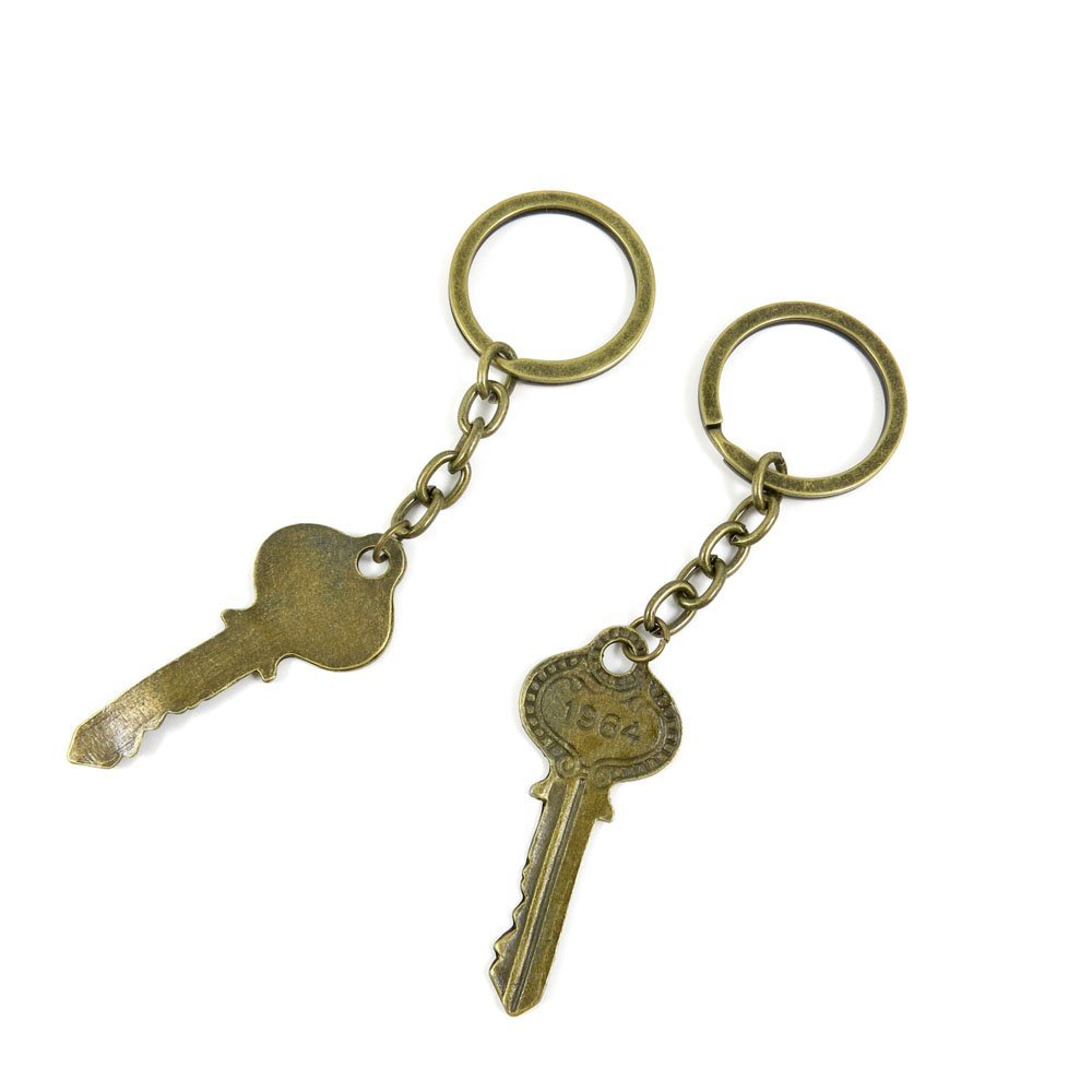 5 Pieces Antique Bronze Keychain Key Chain Tags Keyring Ring Jewelry Making Charms Supplies KC1020 1964 Key