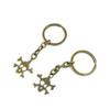 20 Pieces Antique Bronze Keychain Key Chain Tags Keyring Ring Jewelry Making Charms Supplies KC1024 Skull view 1