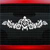 Hibiscus #1 Turtle Cute Hawaiian Car Sticker Truck Window Vinyl Decal Baby Blue view 1
