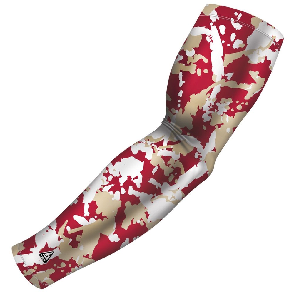 B-Driven Pro-Fit Sports Compression Arm Sleeve for Men Women & Youth Camouflage Designs Support Circulation & Cooling for Baseball, Football, Basketball, & Outdoor Sports Protective Sleeve (Single)