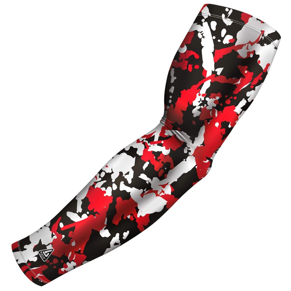B-Driven Pro-Fit Sports Compression Arm Sleeve for Men Women & Youth Camouflage Designs Support Circulation & Cooling for Baseball, Football, Basketball, & Outdoor Sports Protective Sleeve (Single)