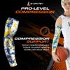 Football Arm Sleeve for all sports Baseball Basketball Bowling or Other Activities. Large, Blue. For Men and Women. By B-Driven Sports. 12mmGH compression. view 2
