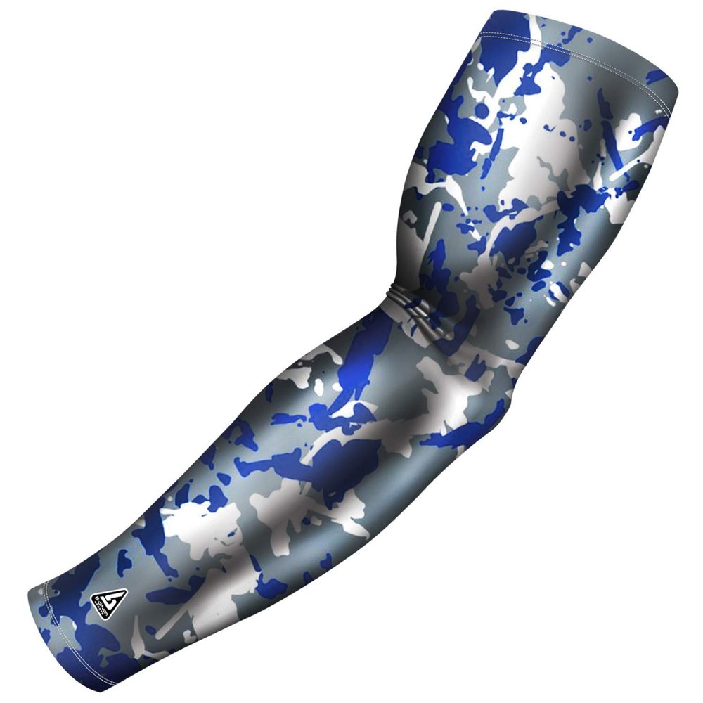B-Driven Pro-Fit Sports Compression Arm Sleeve for Men Women & Youth Camouflage Designs Support Circulation & Cooling for Baseball, Football, Basketball, & Outdoor Sports Protective Sleeve (Single)
