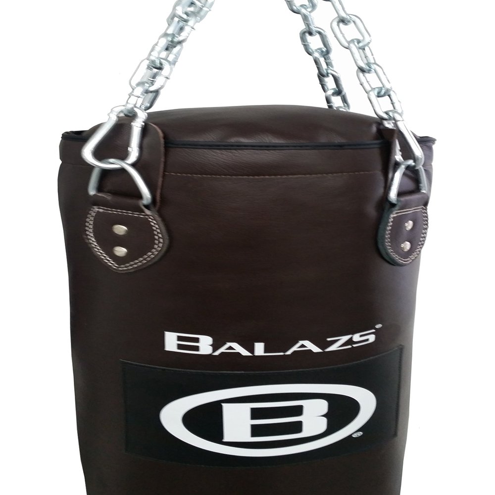 Balazs Pro-Elite Leather Heavy Bags (Muay Thai Bag, 100 lb)
