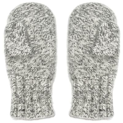 Dachstein Woolwear 4 Ply Extreme Warm 100% Austrian Boiled Wool Alpine Mittens (Natural Grey, 6.0)