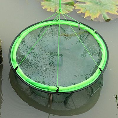 60X25cm Portable Foldable Fishing Trap Cast Net Crab Fish Minnow 6 Entrances