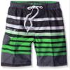 Kanu Surf Toddler Boys Reflection Quick Dry Beach Swim Trunk, Reflection Black/Green, 3T view 1