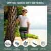 Kanu Surf Toddler Boys Reflection Quick Dry Beach Swim Trunk, Reflection Black/Green, 3T view 2