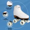 Sure-Grip White Fame Roller Skates for Women - Made of Nylon & Aluminum - 57mm Polyurethane Indoor Wheels for Skating - Super X Trucks Extended Support for Larger Sizes - Suitable for Beginners view 4