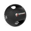 Titan Fitness 10 LB Dual Grip Medicine Ball Rubber Muscle Driver Double Handle view 4