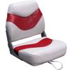 DeckMate Plush Folding Boat Seats (Gray & Red) view 1