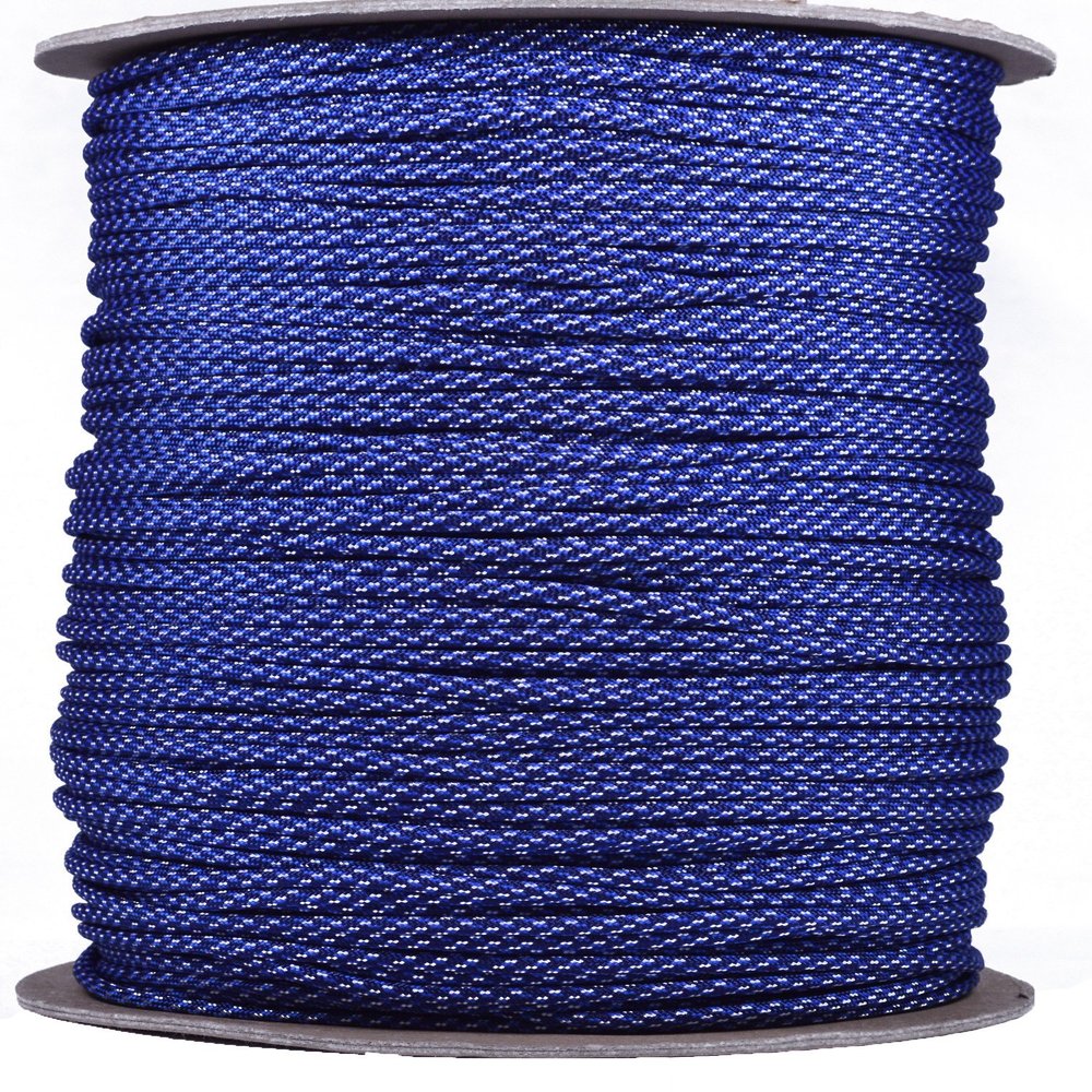 BORED? PARACORD! 1000 Foot Spool Parachute Cord 7-Strand, 550 U.S. Made, Type III Strong Cord - B Spec