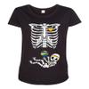 Baby Basketball Ball Sports Pregnant Mommy Maternity DT T-Shirt Tee (Large, Black) view 1